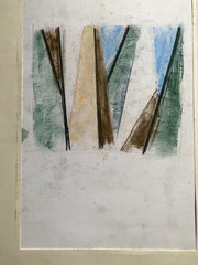 Franz Ehmke 1928 – 2018 Berlin Pastel Abstraction 50s Artist Stamp