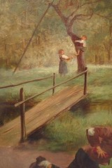 John Califano American (1862 – 1946) at play w/ Apple Antique Active Italy /CA