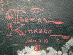 THOMAS KINKADE – STAIRWAY TO PARADISE A/P 30″ x 40″ HAND EMBELLISHED CANVAS