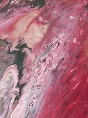 Original Acrylic Pour Painting Abstract Art signed canvas