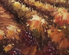 Tuscan Vineyard – #TV3A28-6 , 36×48, 100% Hand painted Oil Painting on Canvas