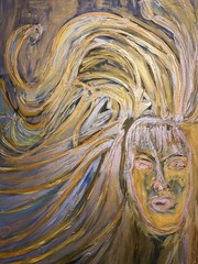 Original Acrylic art painting 36x24Inches hand painted And Signed By Artist