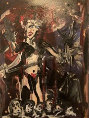 Goblin Queen In 4×6 Frame By Artist RAC Abstract Art As Pictured