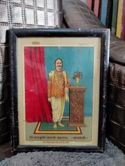 Antique Old Rare Artist Hand Painting Tribal Man Portrait Beautiful Painting