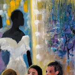 NO IMPORT FEE Yary Dluhos Fashion Shopping Women Figures Original Oil Painting