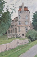 SERGEI SMOLOVICH ORIGINAL OIL OF HENRY CHAPMAN MERCERS FONTHILL CASTLE