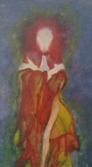 Original Oil Painting LOST TWIN 6″ X 12.5″ by Theo NEW