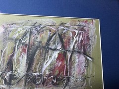 Cotrilee 2006 „Abstract Composition Scene“ Mixed Media Painting – Signed/Framed