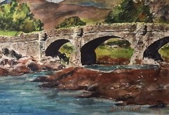 Watercolor Original Painting Highlands, Scotland 12″ x 16″ NOT A PRINT