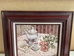 Canvas Painting Victorian Setting ‘Tea In The morning”Signed