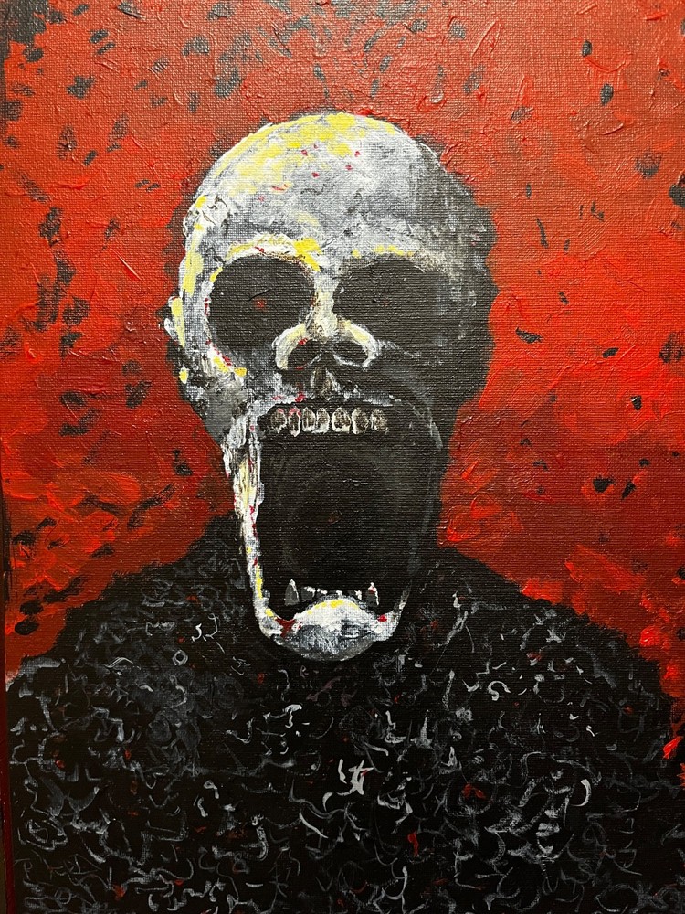 “Guilt” – 12 x 16 acrylic painting on stretch canvas