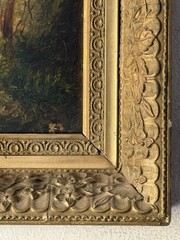 FINE ANTIQUE 19TH CENTURY LANDSCAPE OIL PAINTING OLD HUDSON RIVER SCHOOL 1880s