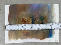 Mixed Media Painting Ink Metallic Powders and Dyes Kathryn Vaughn Fertility Flow