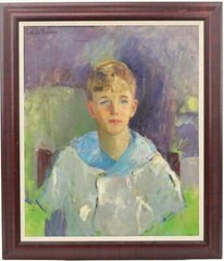 Evelyn Rumsey Lord USA 1877-1963 Oil 29″X 25″ very high auction & gallery prices