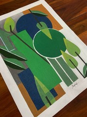Original Art Geometric Painting Modern Abstract Wall Art Decor 12×16 Acrylic Art