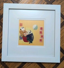 Chinese Silk Embroidery Handicraft Handmade China Magician Playing Drums