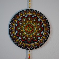 Mandala Dot Art Painting Wall Hanging with classic flower petals pattern