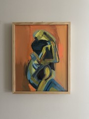 Modern Abstract Couple True Love Acrilic on canvas