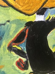 Cartoon Duck: Original Acrylic Painting, 11×14, Home Office Decor