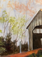 !6 x 20 Original Oil Painting on Canvas….“Season’s End“