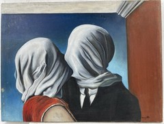 Rene Magritte Oil On Canvas (Handmade) signed and stamped Framed