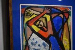 Mid 20th Century Eugenie Schein Original Gouache on Paper – Mid-Century Modern