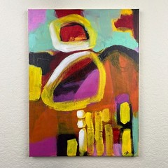 Modern Abstract Painting Original Art Acrylic on Canvas Signed