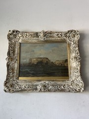 LEONCE CHABRY OLD 19TH CENTURY FRENCH IMPRESSIONIST LANDSCAPE OIL PAINTING 1850s