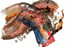 BPR Studio Original Fluid Art 14×11 Abstract Expressionist Painting Paper