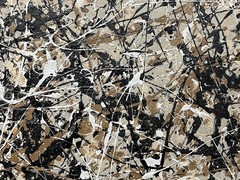 Giant Jackson Pollock Painting – Abstract EXPRESSIONIST – un-stretched canvas