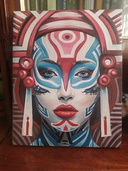art 674 original painting 15×12 in (38×30,5 cm) oil on canvas Woman realizm