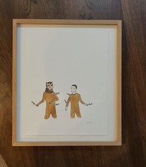 Marcel Dzama Ink, Watercolor & Rootbeer