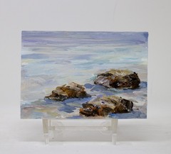 ACEO Original Seascape Beach Paintings ATC Collectable Heavy Paper, S3021