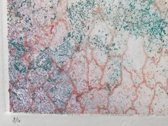 YUVAL GOLAN Original ABSTRACT MODERN SIGNED LANDSCAPE Rare Vintage Serigraph Art