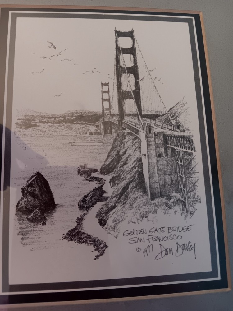 Golden Gate Bridge San Francisco by famous artist Don Davey