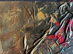 Perception Oil painting Gold Ukrainian painte Canvas original author’s technique