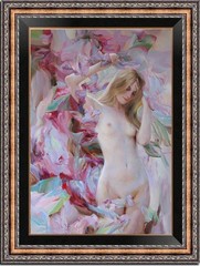Hand Painted Oil Painting Art Female Woman Nude On Canvas 24″X36″