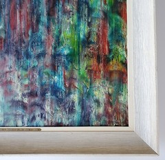 Midcentury 1963 Mederic-Roy Primeau Large Abstract Painting – Quebec Artist