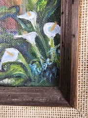 Vintage Original Signed Rubetta Ruben Tapia Oil Painting 18×15 Framed Art