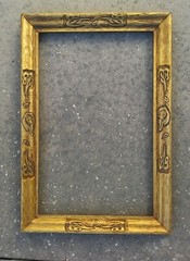 Taos Style incised and gilt Frame 14 x 22