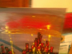 abstract paintings on canvas original twilight boom of the urban dream mini city