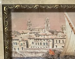 JEAN BRUN, Watercolor Print, Adele’s, France Colors of Provence, Matted & Framed