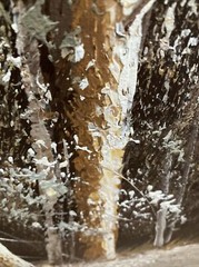 Original Textured Oil Painting Framed Wallace American Art Show 1985 Winter Snow
