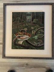 Tuck Hayward (Attrib.) Oil/ panel „Life in the Old Logging Camp“ Excellent