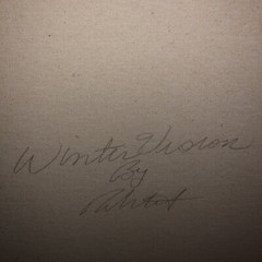 William Bill Rabbit ORIGINAL Painting WINTER VISION Acrylic on Canvas 22” x 36”