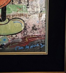Nelson De La Nuez Mixed Media Collage Canvas CLASSIC MICKEY Mouse Disney Minnie