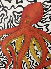 Tangled Currents Painting