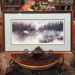 Alaskan Mist & Caribou By Artist Candyce Hoskins SIGNED & NUMBERED