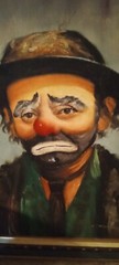 Vintage Emmett Kelly Clown Painting