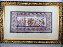 The Bombay Store Traditional Indian Miniature Hand Painting On Silk Framed